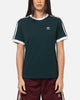 Adidas Women's 3 Stripe T-Shirt Green