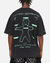 73Studio X Fallout Pipboy T-Shirt Black Acidwash
