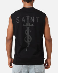 Saint Morta Daggers Oversized Muscle T-Shirt Black/Black