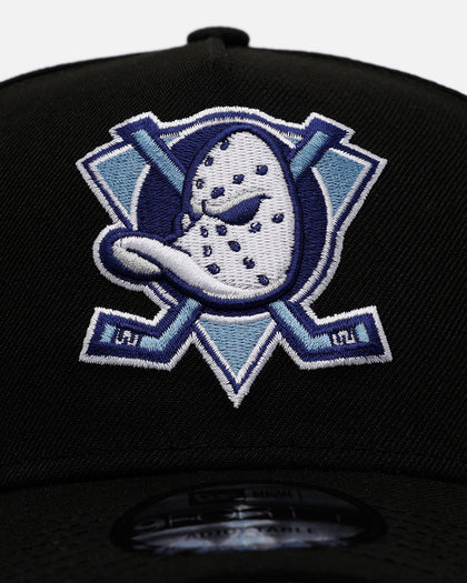 New Era Anaheim Ducks 'Black And Sky Blue' 9FORTY A-Frame Snapback Black/Sky Blue
