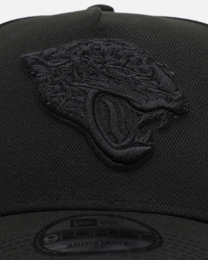 New Era Jacksonville Jaguars 'Black on Black' 9FORTY A-Frame Snapback Black/Black