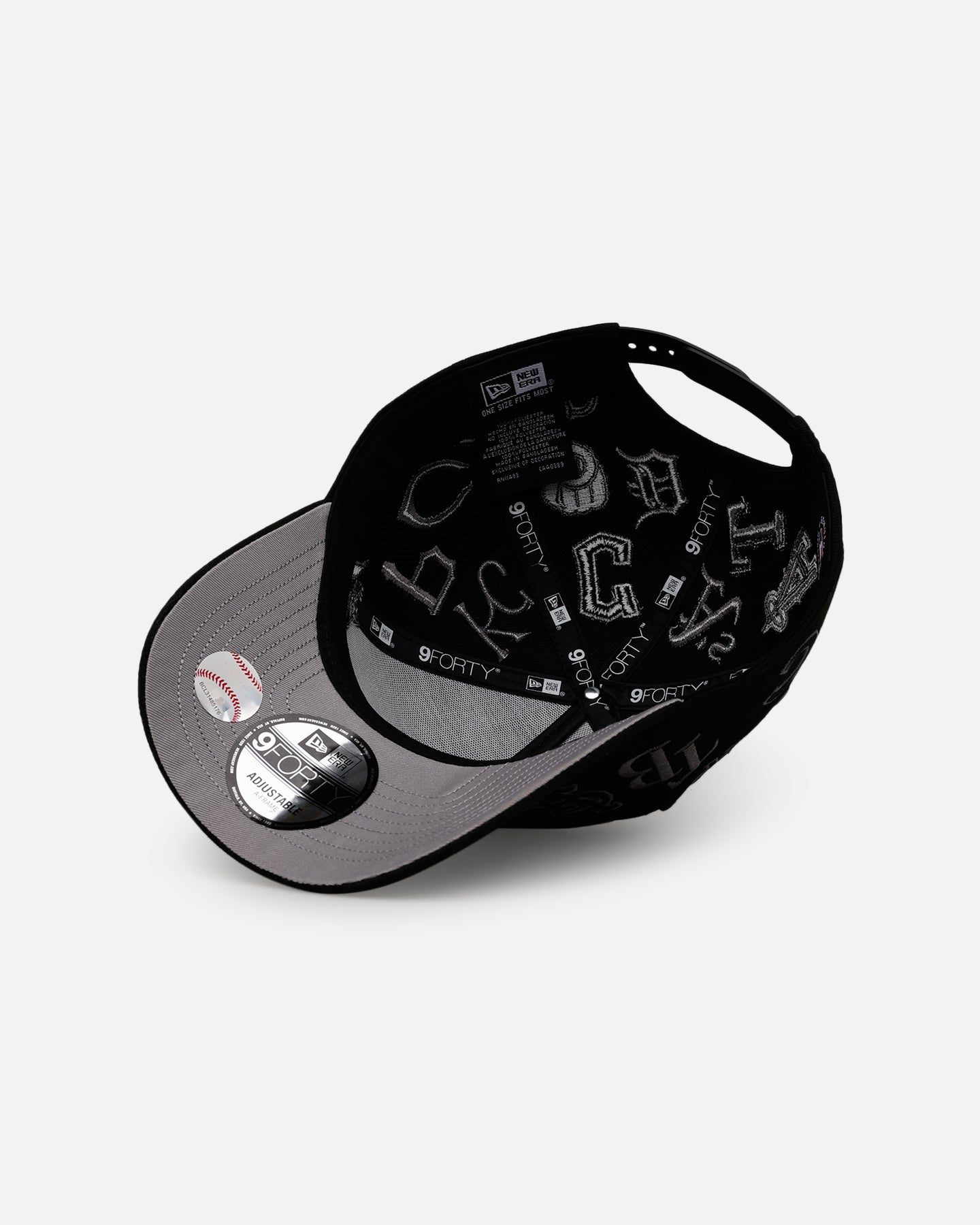 New Era MLB 'All Over Leagues' 9FORTY A-Frame Snapback Black