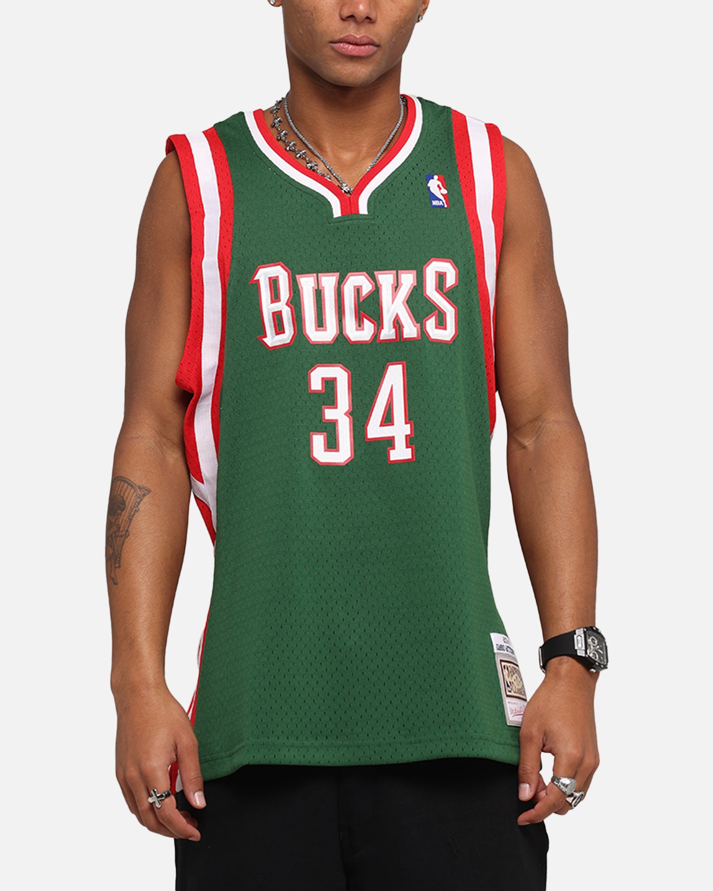 ウェア Mitchell & Ness Giannis Antetokounmpo Mitchell & Ness Milwaukee Bucks Giannis Antetokounmpo Swing Jersey