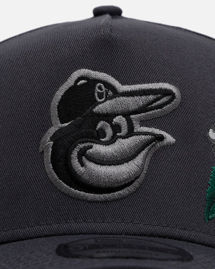 New Era Baltimore Orioles 'Gray Tonal Rose Embroidery' 9FORTY A-Frame Snapback Gray