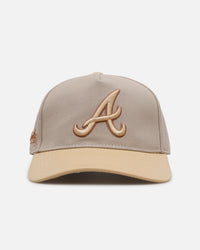 Pro Standard Atlanta Braves 'Gramercy' Pinch Front Strapback Taupe