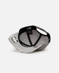 New Era Atlanta Braves 'Cutoff Visor' 9FORTY Snapback Washed Black