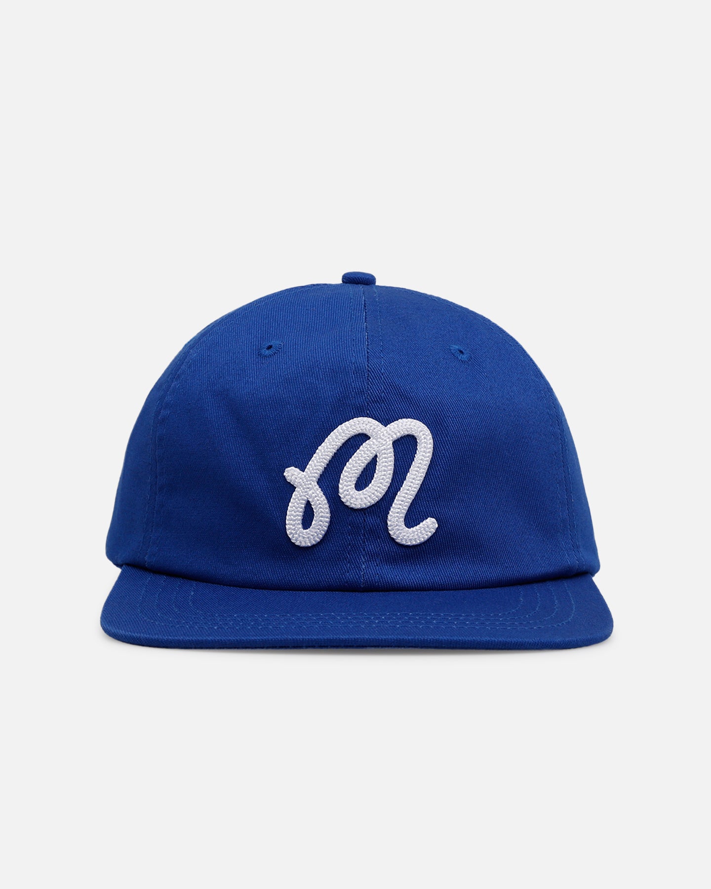 Malbon Script Chainstitch Snapback Blue | Culture Kings US
