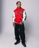 Loiter Flaws Varsity Jacket Red/Off White