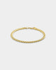 House Of Auric 5mm Cuban Link Bracelet 18k Gold Vermeil