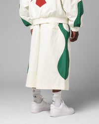 Loiter Club Classic Track Shorts White/Green