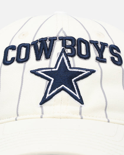 Pro Standard Dallas Cowboys Pinstripe Dad Hat Strapback Eggshell/Yellow