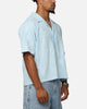Carre Posy Button Up Shirt Light Blue/White