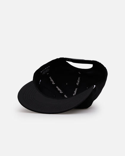 Malbon Nylon Structured Rope Snapback Black/White