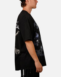 Goat Crew Disney Pirates Of The Caribbean Pirates Group Vintage T-Shirt Black Acidwash