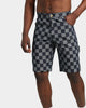 XXIII Checker Board Denim Shorts Blue