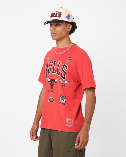 Mitchell & Ness Chicago Bulls Highway Logo T-Shirt Bulls Red