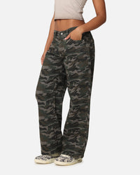XXIII Women's Camo Wide Leg Jeans Camo