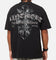 Saint Morta The Cross Boxy T-Shirt Black Acidwash