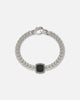 Guess Mainline Back To Black Octagon Bracelet Silver
