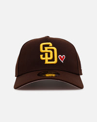 New Era San Diego Padres 'Team Color Hearts' 9FORTY A-Frame Snapback Official Team Color