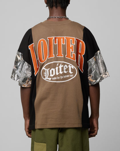 Loiter Splinter T-Shirt Woodland Camo