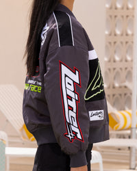 Loiter Racer Motor Jacket Charcoal