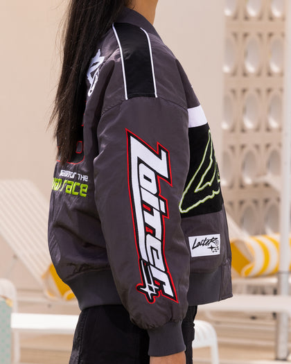 Loiter Racer Motor Jacket Charcoal
