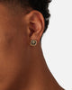 Guess Mainline Lion King 13mm Earrings Yellow Gold