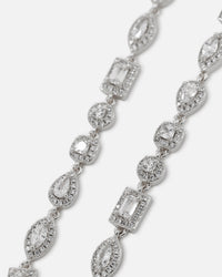 Saint Morta Iced Cluster Chain Iced White Gold
