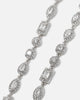 Saint Morta Iced Cluster Chain Iced White Gold