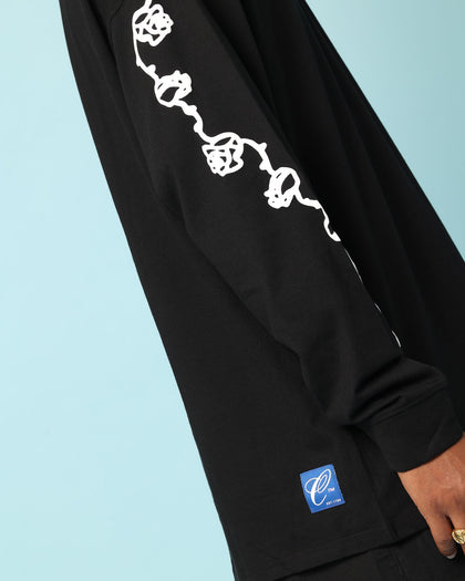 Carré Rosebowl Oversized Long Sleeve T-Shirt Black