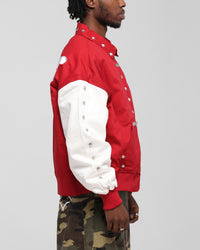 Loiter Frontier Varsity Jacket Red