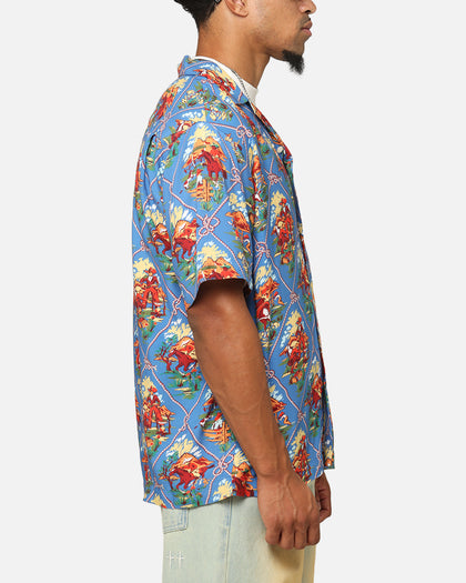 Champion Route 40 Drifter Button Up Shirt Teal