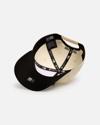 New Era Dolphins 'Chrome Black' 9FORTY A-Frame Snapback White/Black