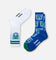 Foot-ies New Zealand Warriors Crew Socks 2 Pack White/Blue