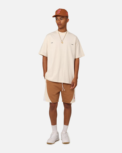 Carre C Star Panelled Shorts Tobacco