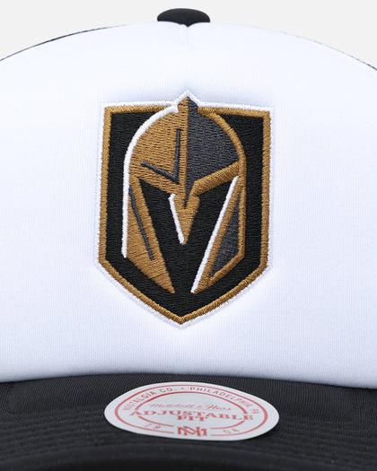 Mitchell & Ness Vegas Golden Knights Logo Foam Trucker Snapback Black/White