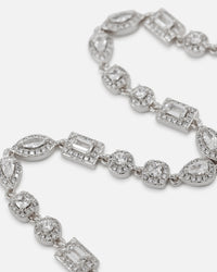 Saint Morta Iced Cluster Chain Iced White Gold