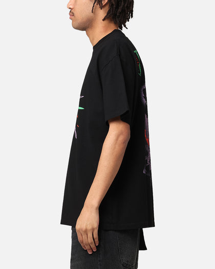 American Thrift X DC Batman The Joker Scars Heavy T-Shirt Black