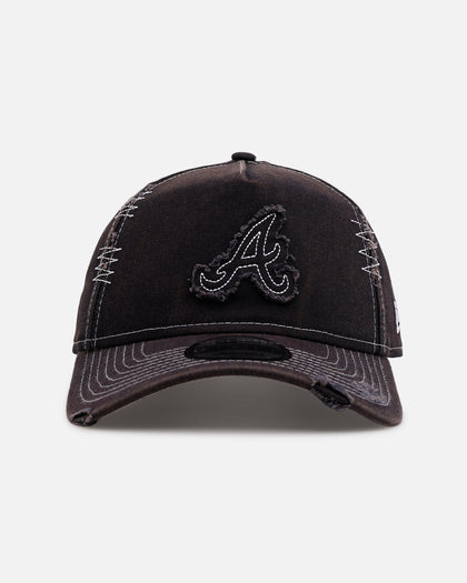 New Era Atlanta Braves 'Distressed And Worn' 9FORTY A-Frame Casual Strapback Navy