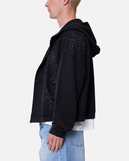 MNML Crystal Hoodie Washed Black