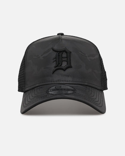 New Era Detroit Tigers 'Camo' 9FORTY A-Frame Trucker Snapback Black