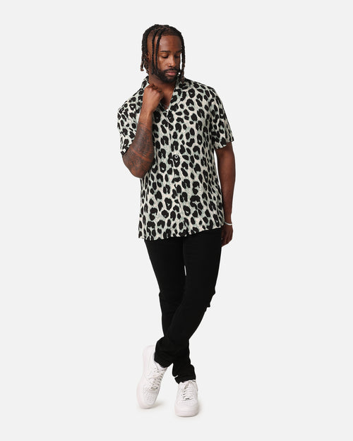 XXIII Animal Button Up Shirt Green