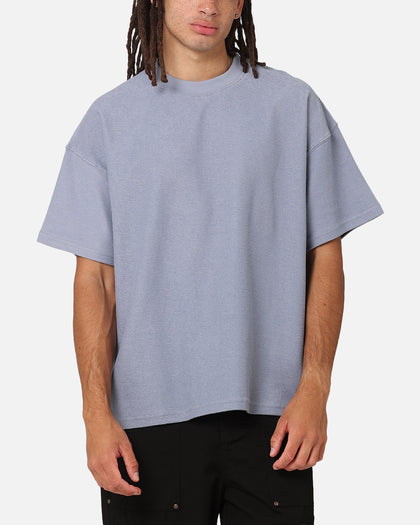 Carre Terry Oversized T-Shirt Blue