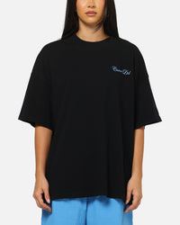 Carre Side Script Oversized T-Shirt Black/Blue