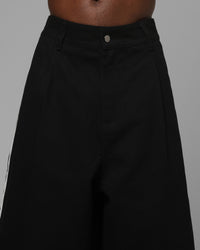 Loiter Lace Jorts Black