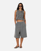 XXIII Women's Shirred Top Black Check