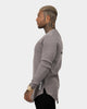 Saint Morta Icon Waffle Long Sleeve T-Shirt Grey/Black