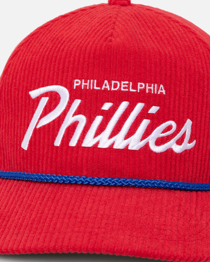 47 Brand Philadelphia Phillies 'MLB Opening Day' Corduroy Crossrope Hitch Snapback Red