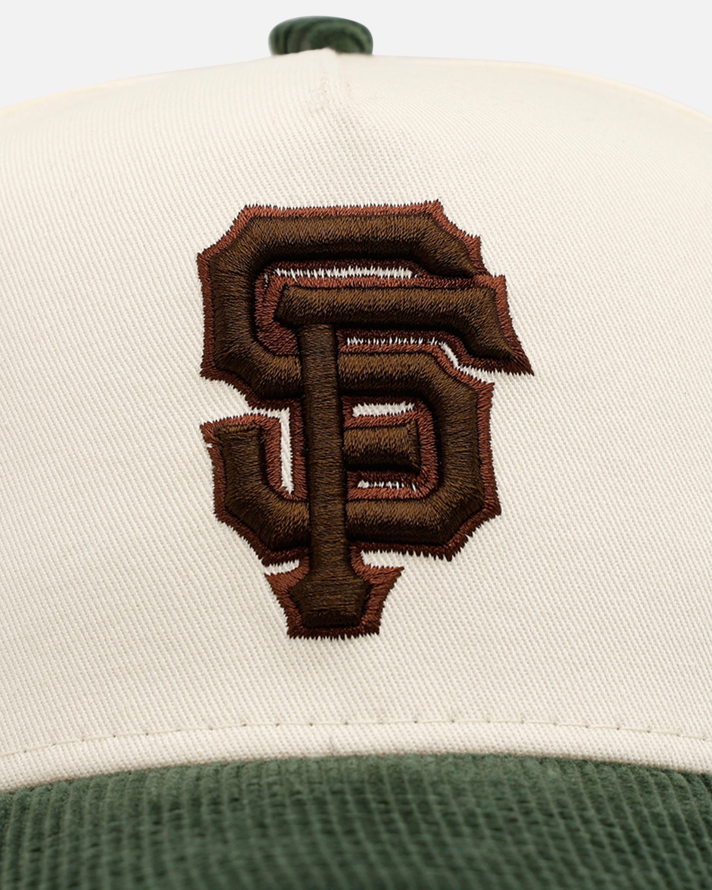 New Era San Francisco Giants 'Chrome White Green' Corduroy Visor